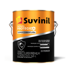 Tinta Acrílica Super Premium Fachada Protegida Super Cobertura Fosco 3,6L - Suvinil - Branco Neve