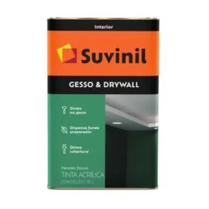 Tinta Látex Gesso & Drywall Fosco 18l - Suvinil - Branco