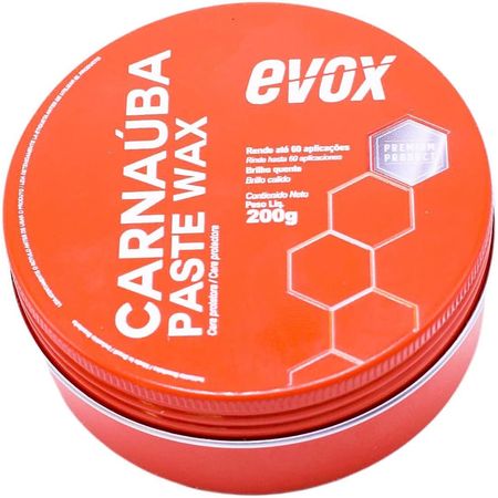 Cera de Carnaúba Tipo 1 Paste Wax 200g - Evox - Natural