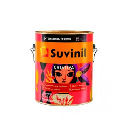 Tinta Criativa 3,2l - Suvinil - BASE A2 ACR PR FOS 3,2L CRIATIVA SUVINIL**