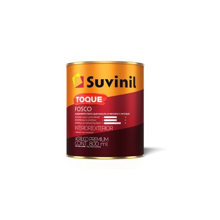 170313_2 Tinta Toque Fosco 800ml - Suvinil - BASE B2 ACR PR FOS 800ML TOQUE FOSCO SUVINIL