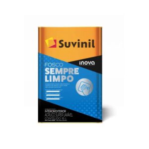 Tinta Fosco Sempre Limpo 16 Litros - Suvinil - BASE B2 ACR PR FOS 16L INOVA FOS SEMP LIMP SUVINIL