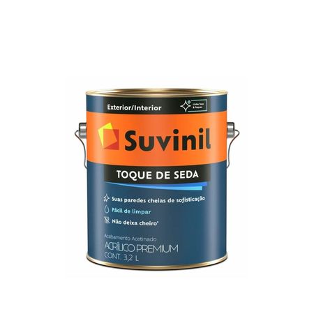 Tinta Toque de Seda 3,2 Litros - Suvinil - BASE C2 ACR PR ACE 3,2L TOQUE DE SEDA SUVINIL**
