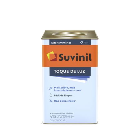 Tinta Toque de Luz 16 litros - Suvinil - BASE C2 ACR PR SEMI BRI 16L ILUMINA SUVINIL**