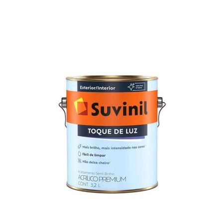 170362_2 Tinta Toque de Luz 3,2 Litros - Suvinil - BASE C2 ACR PR SEMI BRI 3,2L ILUMINA SUVINIL**