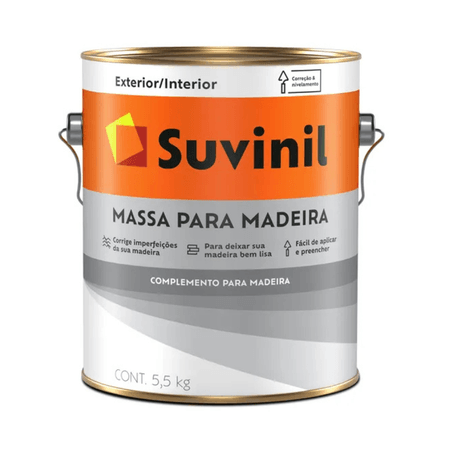 Massa para Madeira 5,5 Kg - Suvinil - Branco