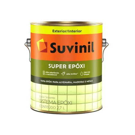 Tinta Esmalte Super Epóxi Brilhante 2,7L - Suvinil - Branco