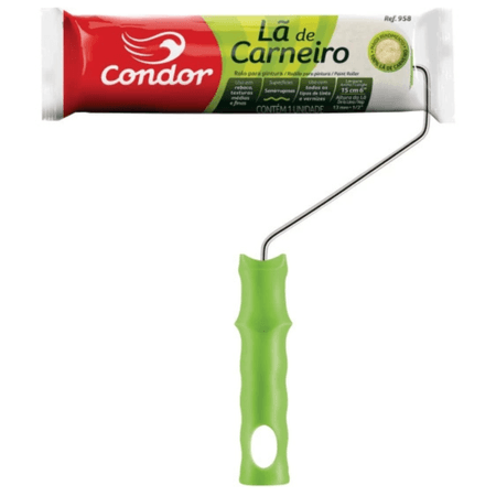 170650_2 Rolo de Lã de Carneiro com Suporte 15cm 958 - Condor - REF: 958