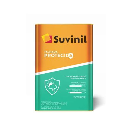 Tinta Fachada Protegida 16 Litros - Suvinil - BASE A2 ACR PR FOS 16L FACHADA PROTEGIDA SUVINIL