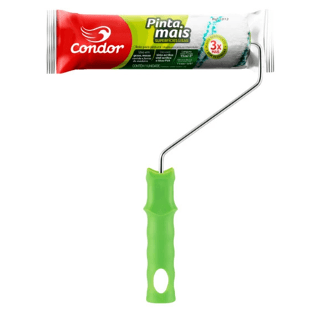 Rolo de Lã Superfícies Lisas Pinta Mais com Suporte 15cm 2013 - Condor - REF: 2013