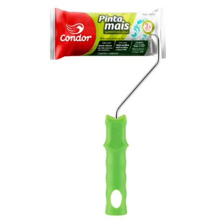 Rolo de Lã Superfícies Lisas Pinta Mais com Suporte 9cm 2013 - Condor - REF: 2013