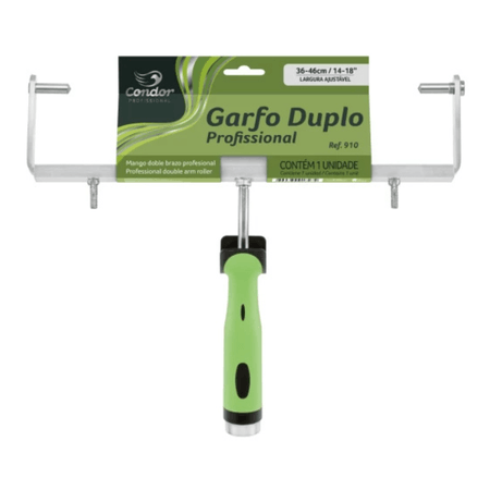 Suporte para Rolo Garfo Duplo Profissional 910 - Condor - REF: 910
