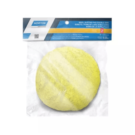 Boina de Lã Dupla Face 8" - Norton - Amarela