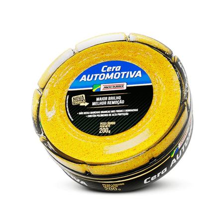 Cera Automotiva Profissional 200g - Maxi Rubber - Carnaúba