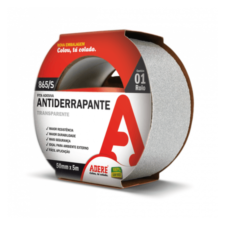 Fita Antiderrapante Transparente 865/S 50mm X 5m - Adere