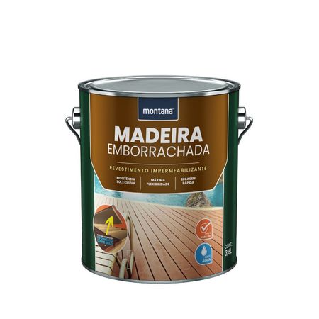 Revestimento Madeira Emborrachada 3,6l - Montana - branco