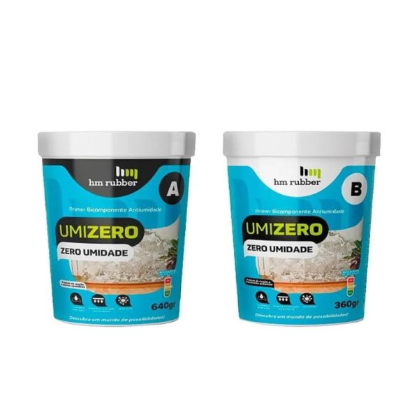 Impermeabilizante Umizero Zero Umidade Bicomponente 1KG - HM RUBBER