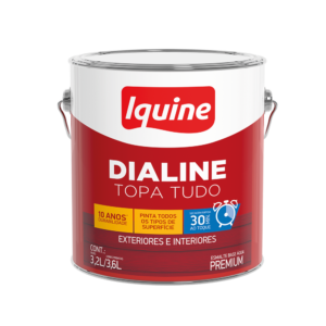 Esmalte Base Água Topa Tudo Dialine Alto Brilho Base M 3,2L - Iquine