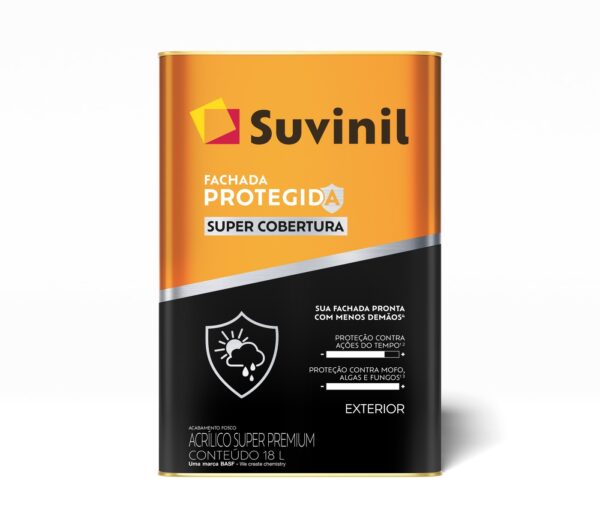 Tinta Acrílica Super Premium Fachada Protegida Super Cobertura Fosco 18L - Suvinil
