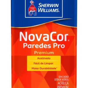 Tinta Acrílica Premium Novacor Paredes PRO Acetinado Base XY 16L - Sherwin-Williams Tinta Acrílica Premium Novacor Paredes PRO Acetinado Base XY 16L - Sherwin-Williams